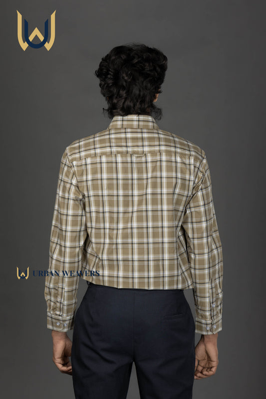 Brown Check Shirt