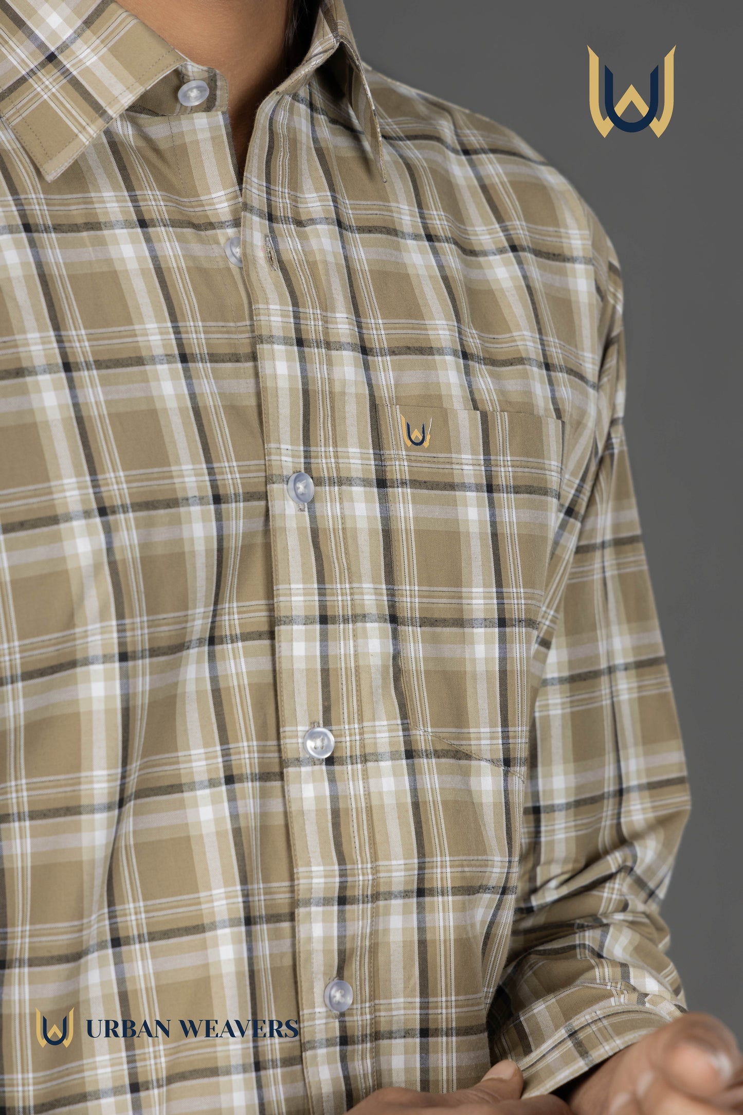 Brown Check Shirt