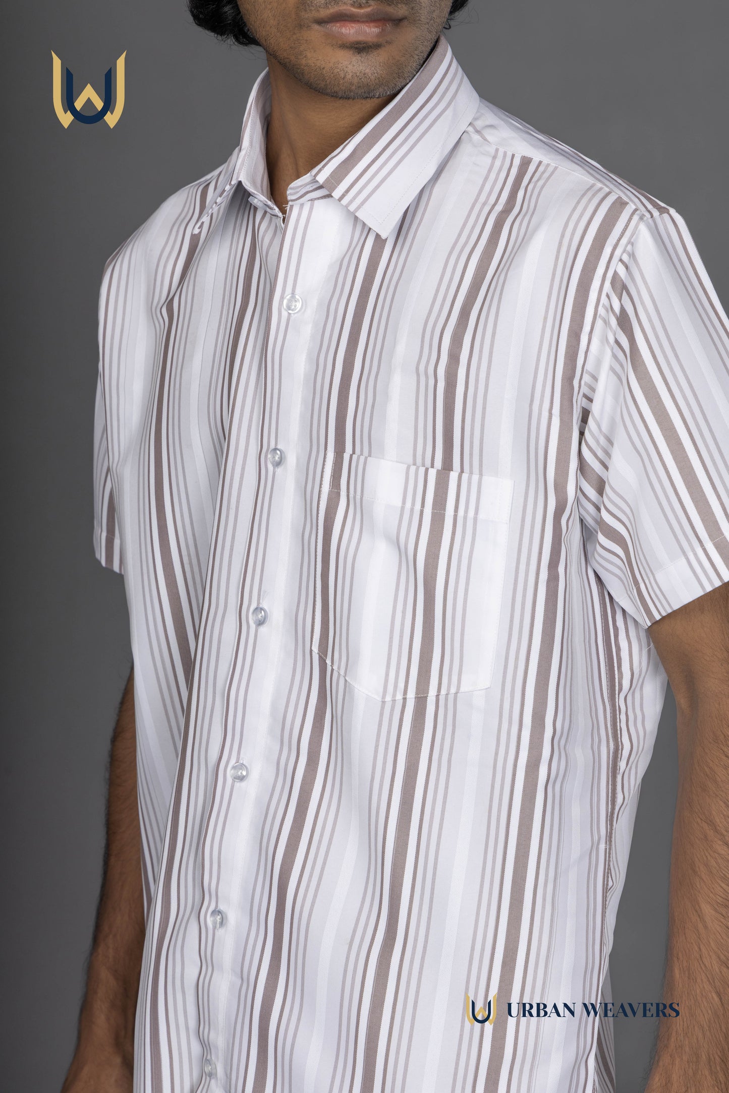Half Sleeve – Brown Stripes