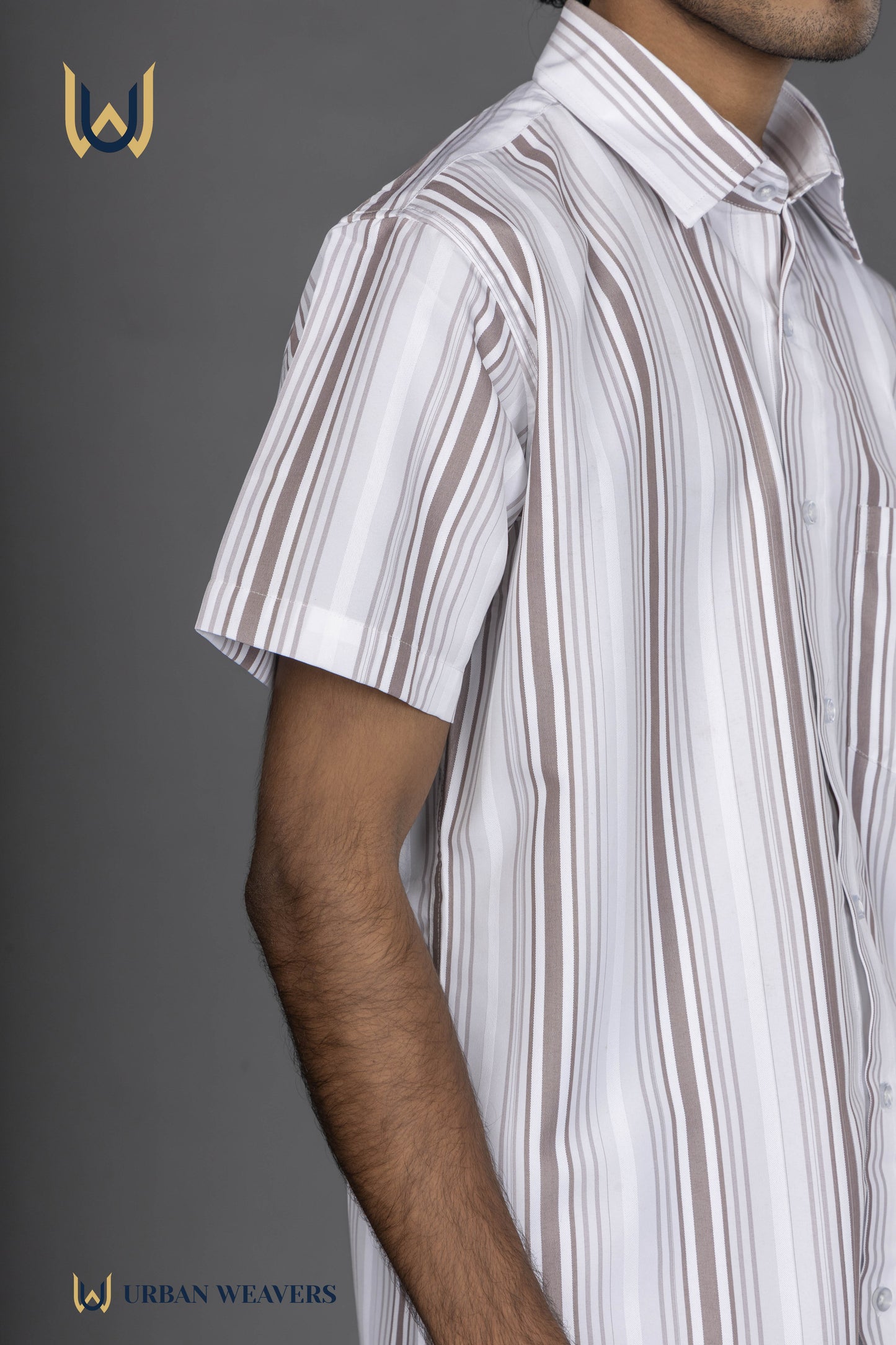 Half Sleeve – Brown Stripes