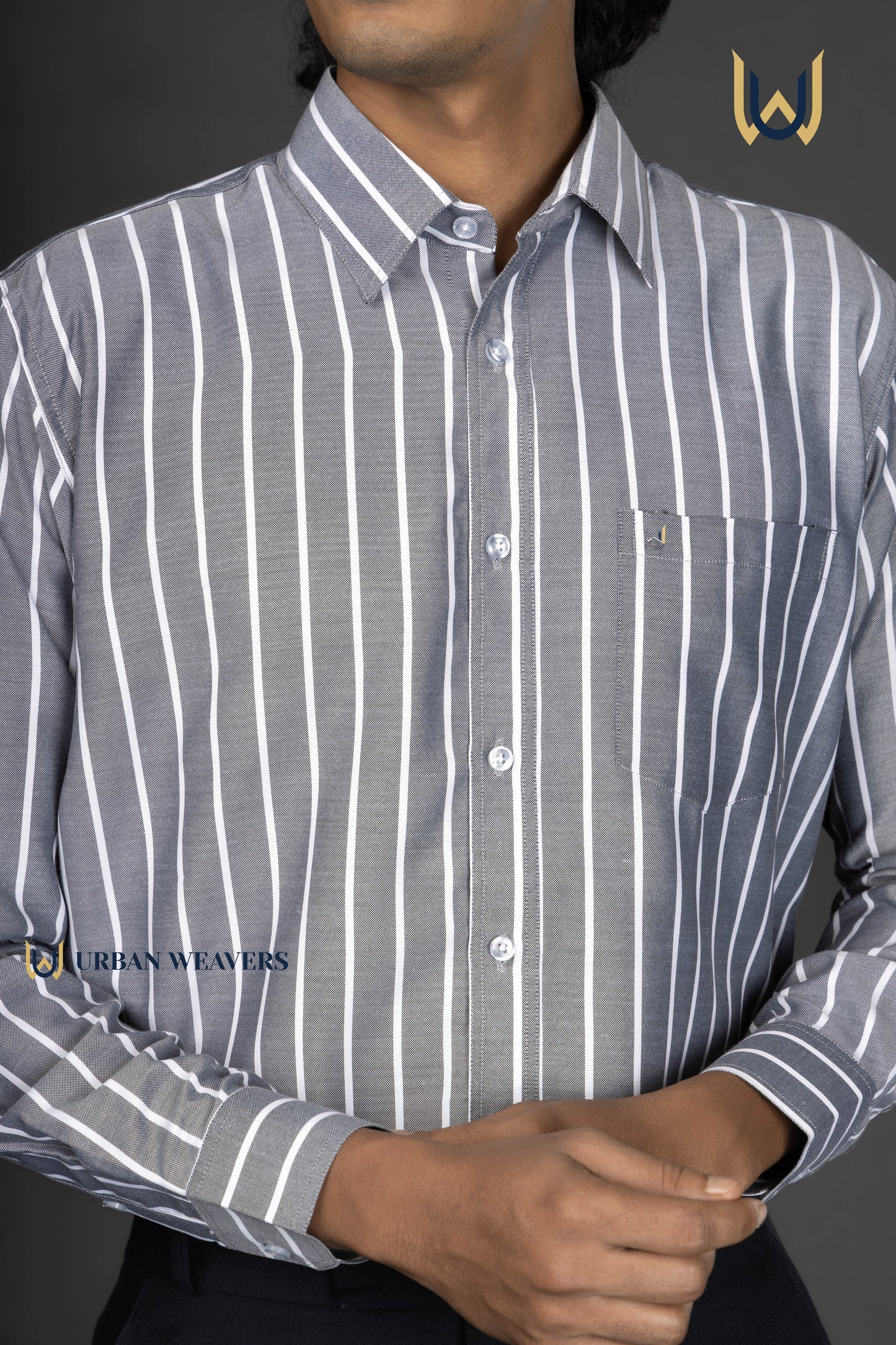 Grey Stripe Classic Shirt