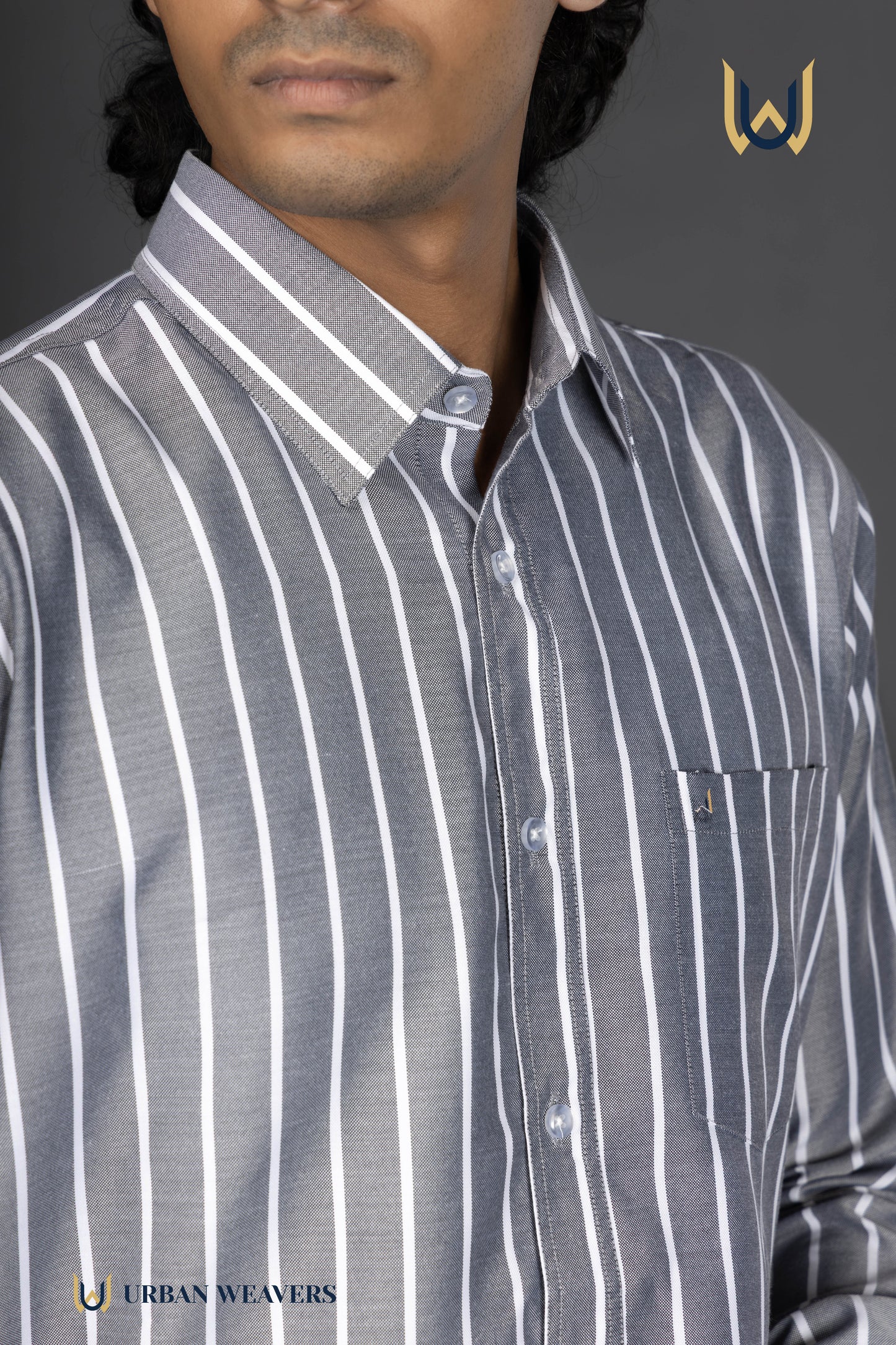Grey Stripe Classic Shirt