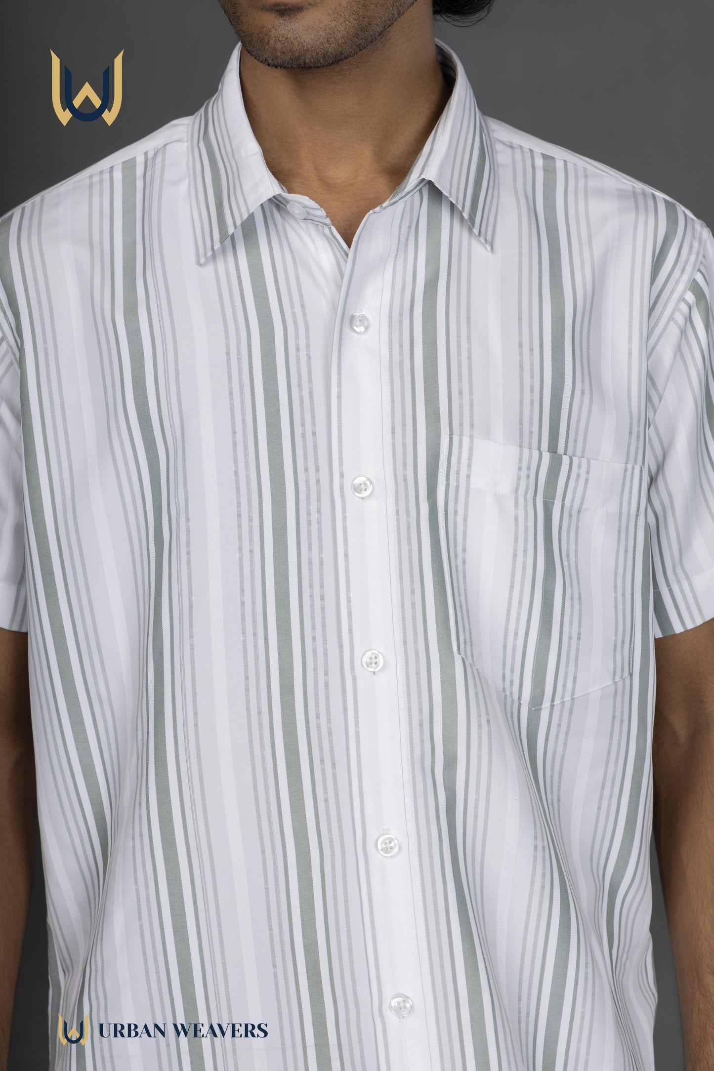 Half Sleeve – Green Stripes