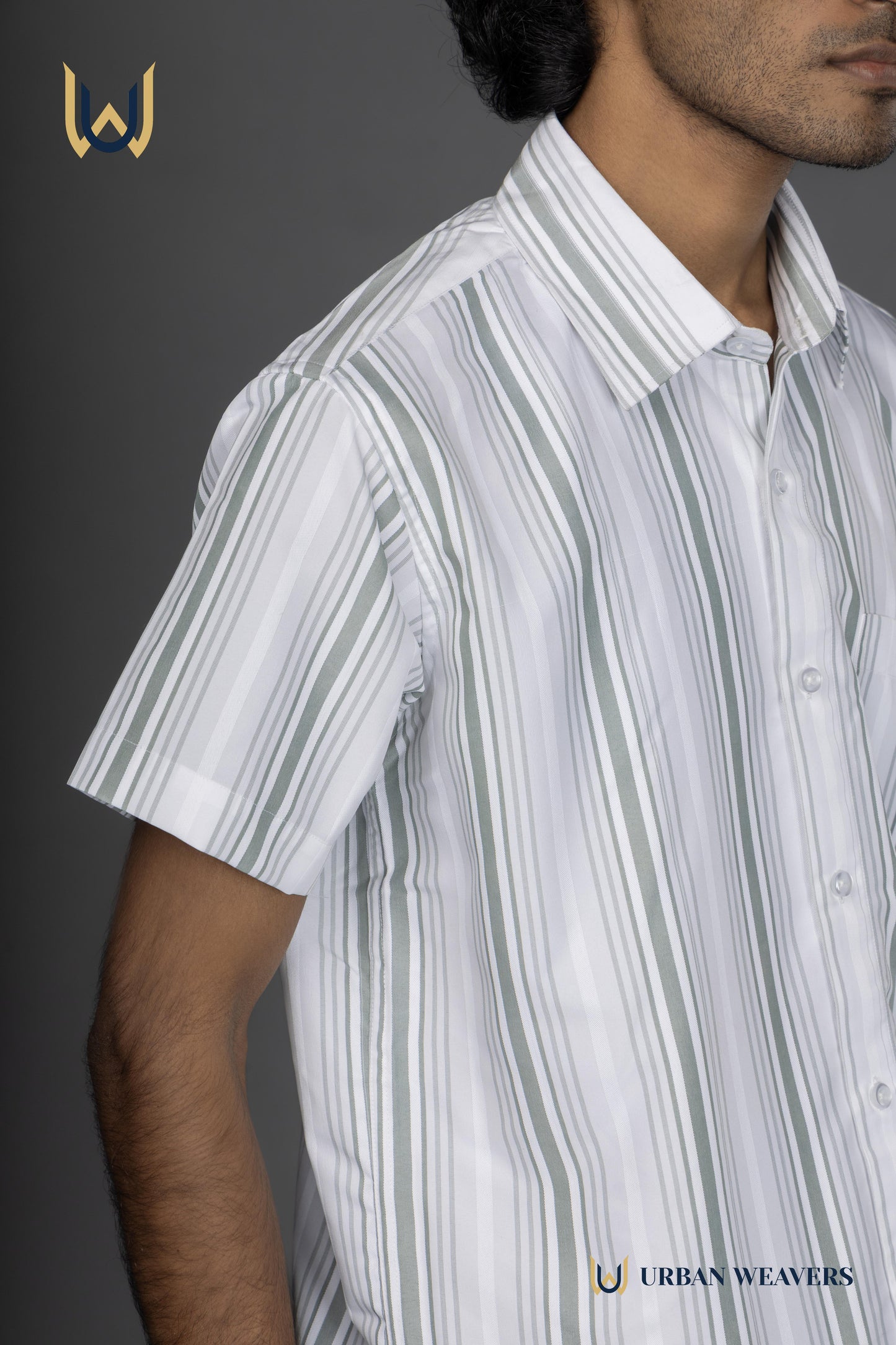 Half Sleeve – Green Stripes