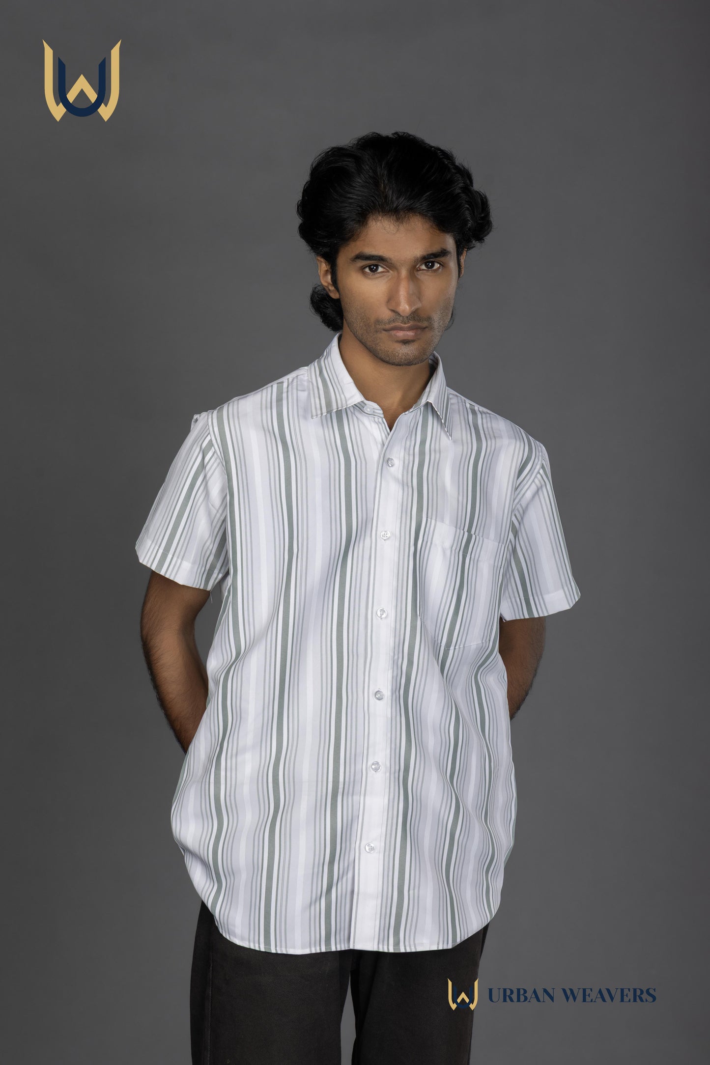 Half Sleeve – Green Stripes