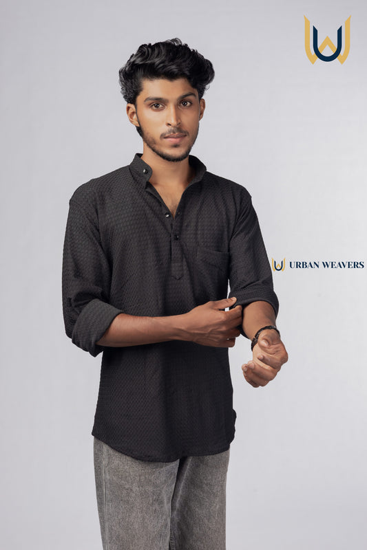 Short Kurta Black
