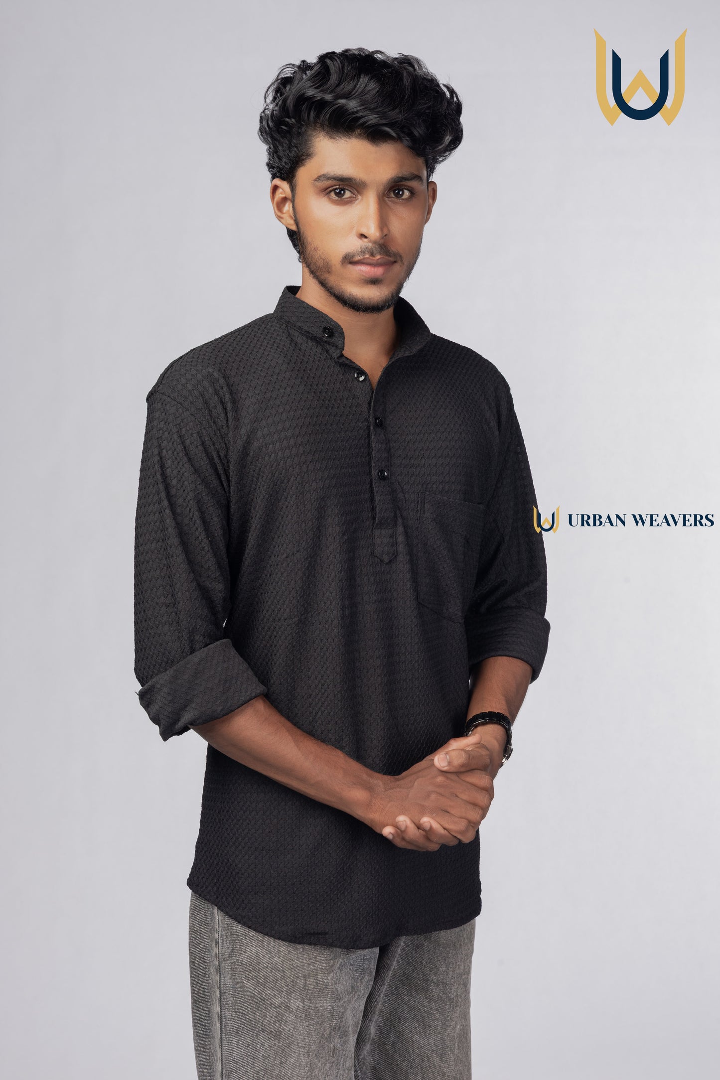 Short Kurta Black