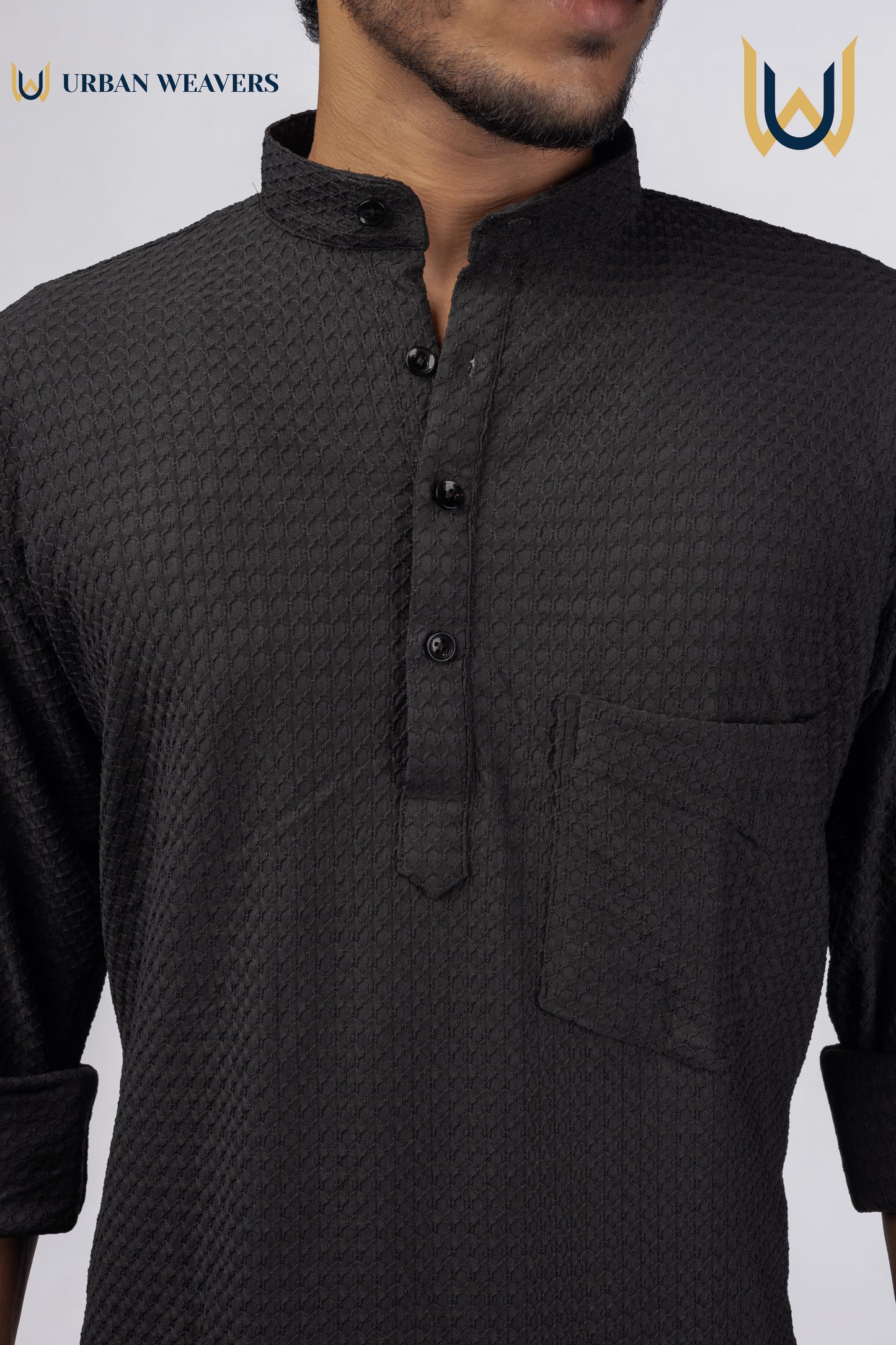Short Kurta Black
