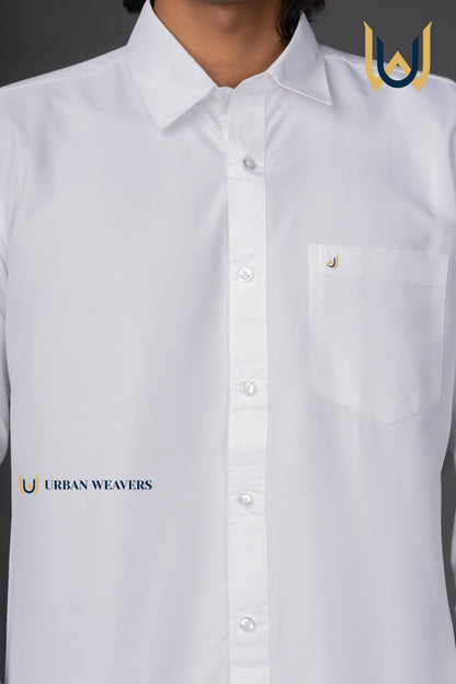 White Solid Shirt