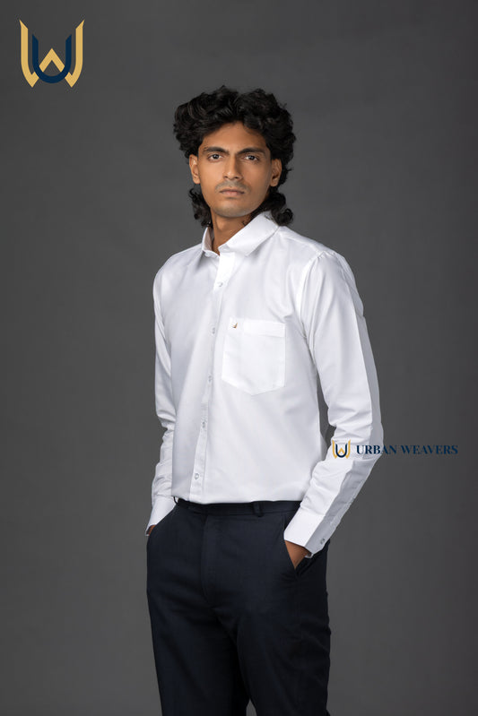 White Solid Shirt