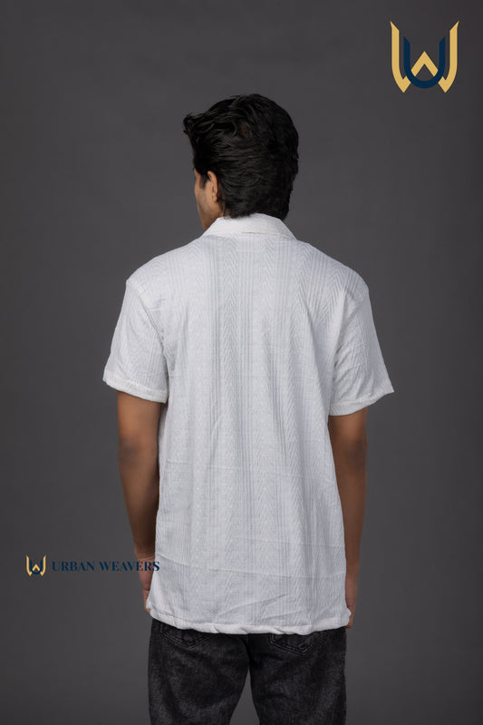 White Textured Shirt