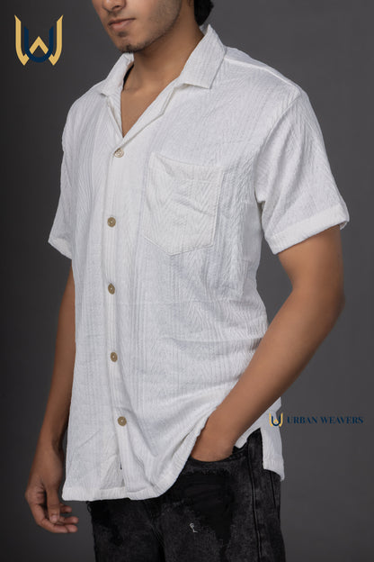 White Textured Shirt
