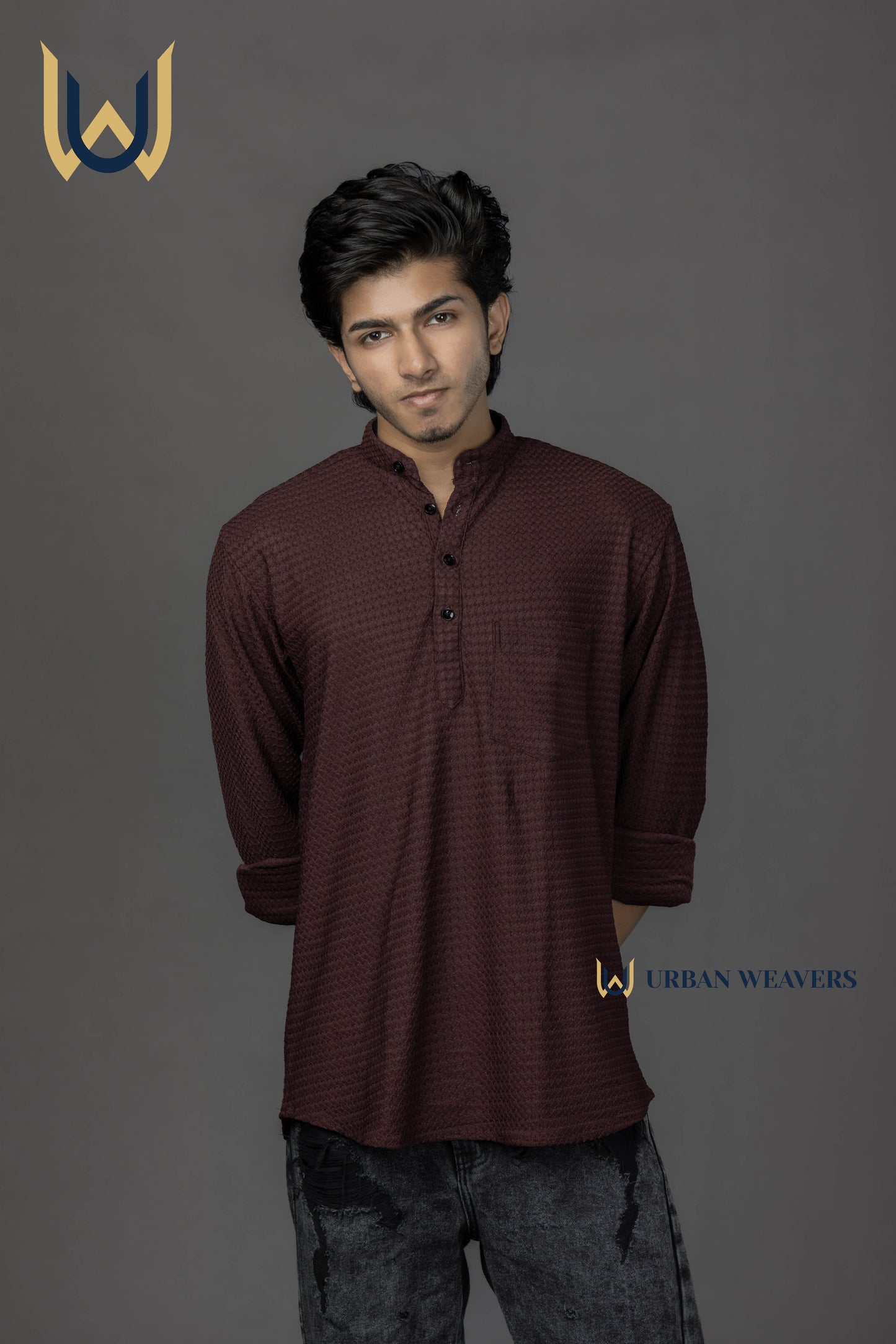 Short Kurta Maroon