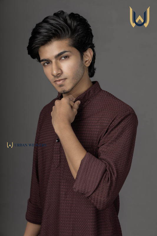 Short Kurta Maroon