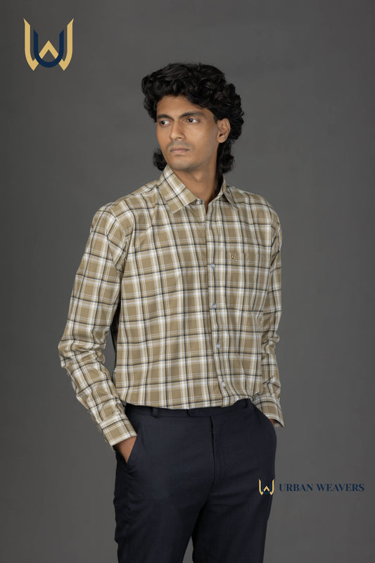 Brown Check Shirt