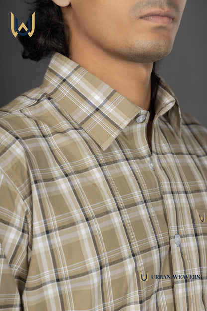 Brown Check Shirt