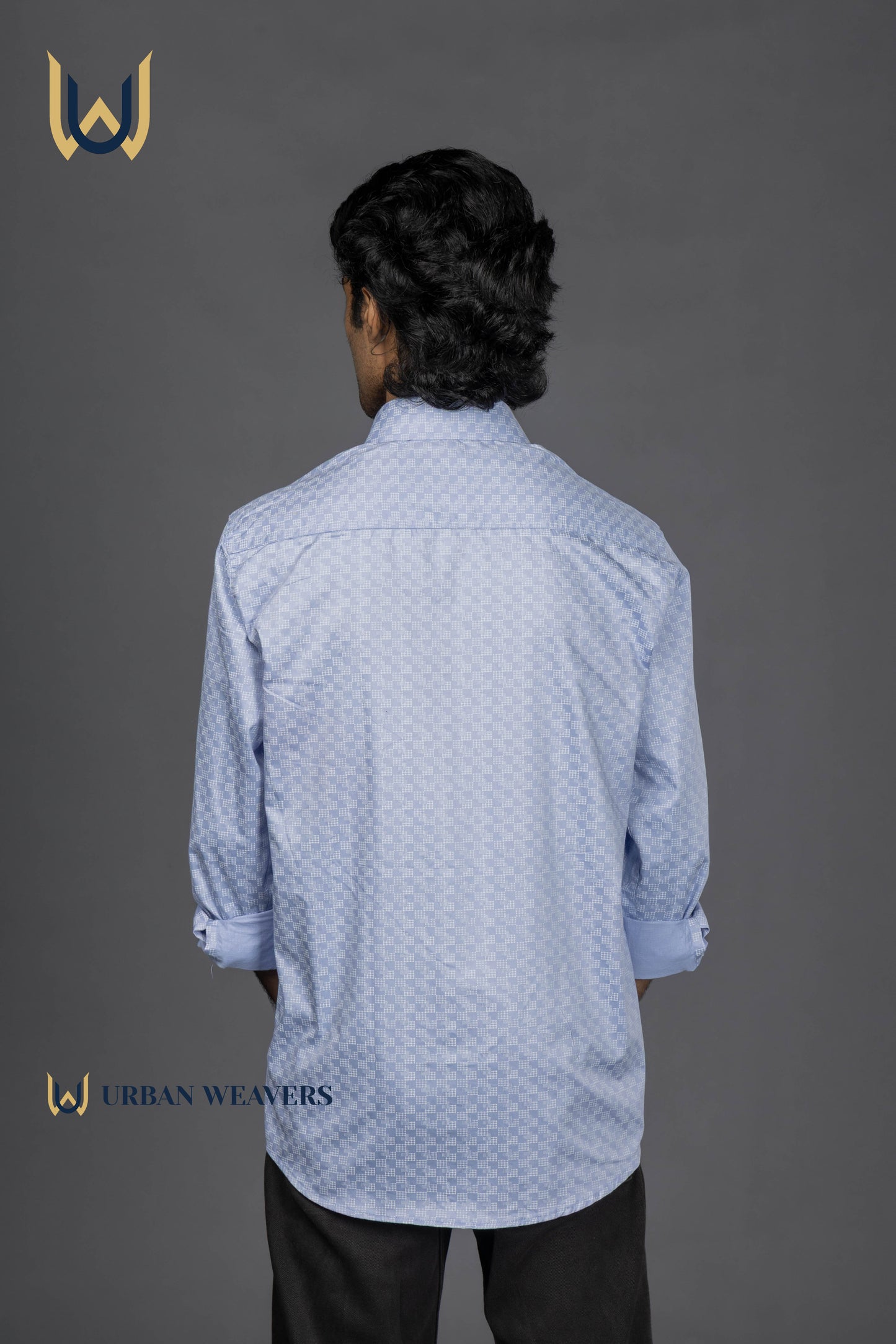 Satin Print – Blue