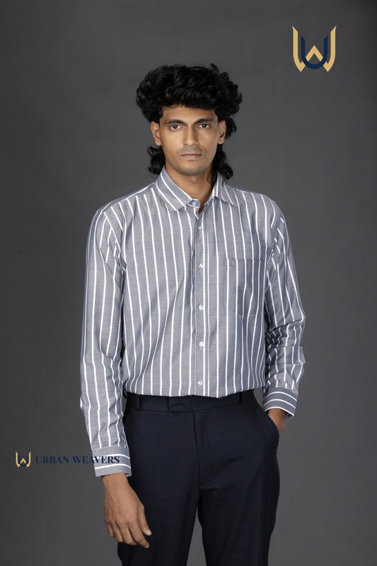 Grey Stripe Classic Shirt
