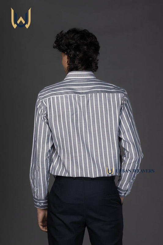 Grey Stripe Classic Shirt