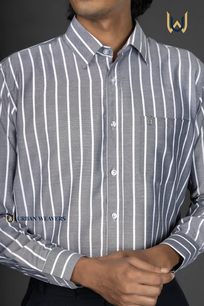 Grey Stripe Classic Shirt
