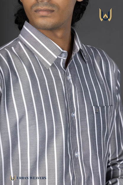 Grey Stripe Classic Shirt