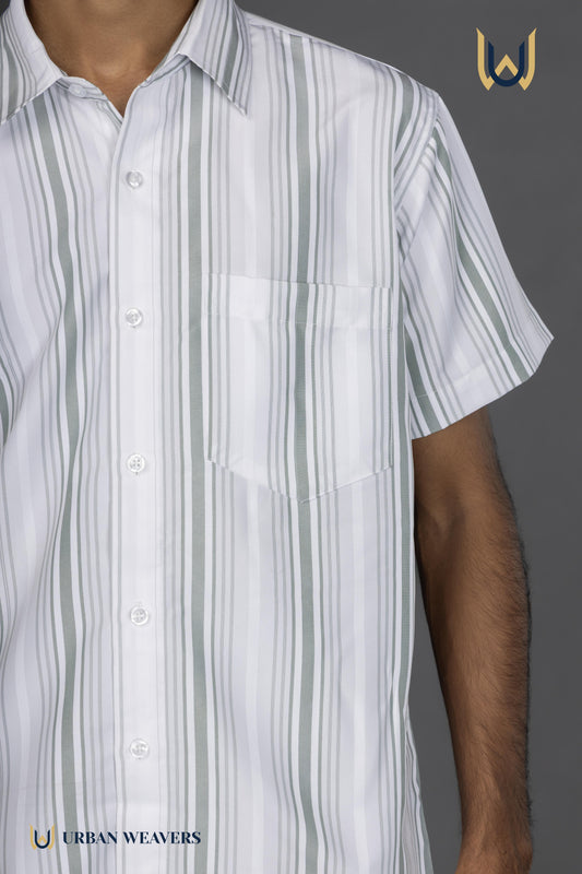 Half Sleeve – Green Stripes