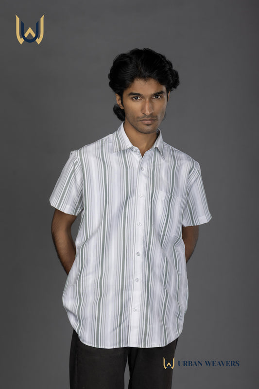 Half Sleeve – Green Stripes