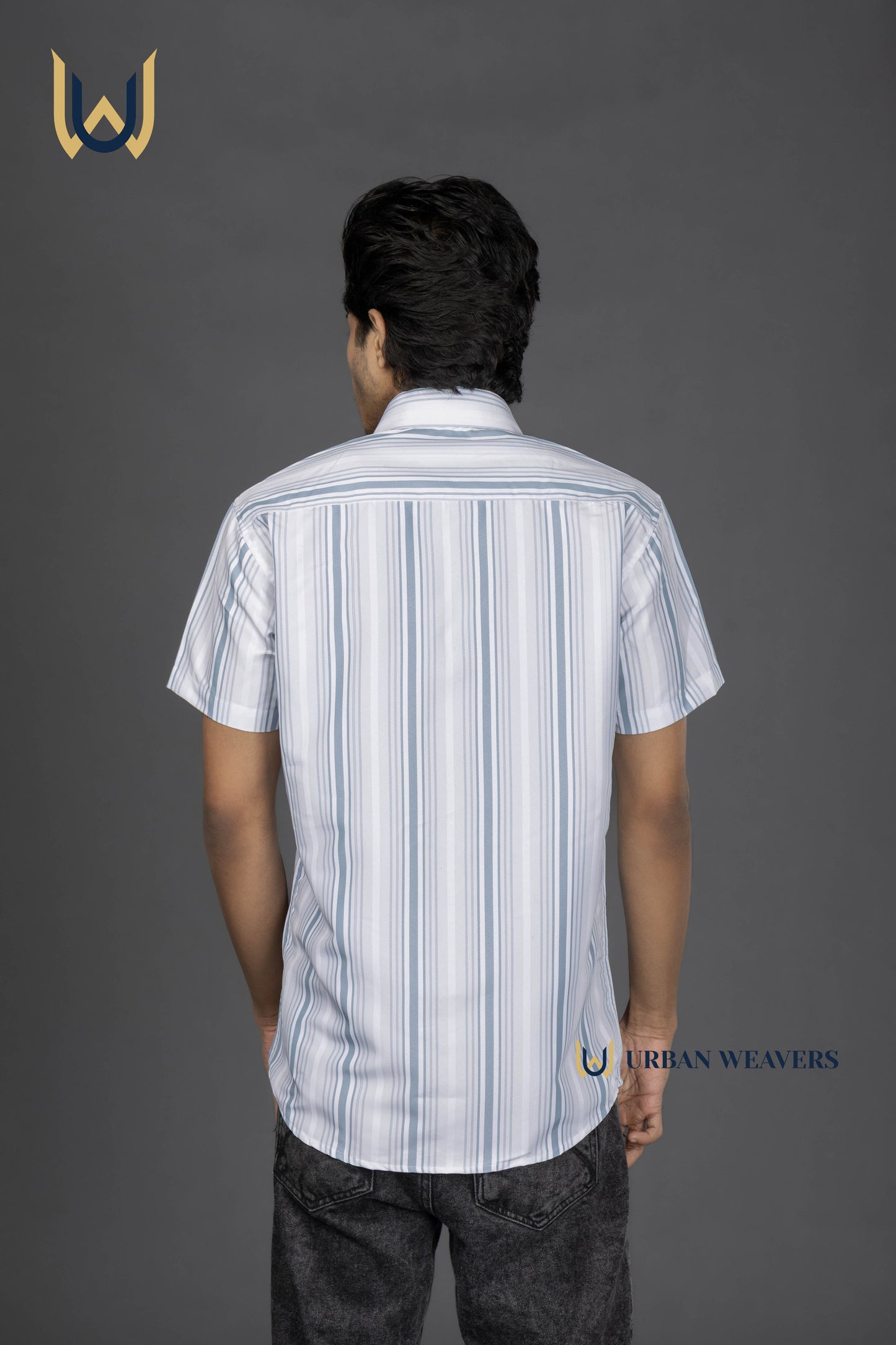 Half Sleeve – Blue Stripes