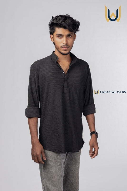 Short Kurta Black